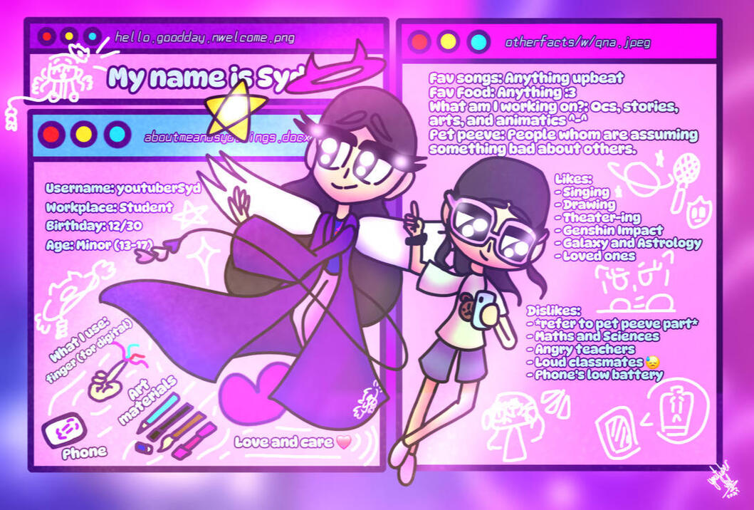 Other stuff about me :)))